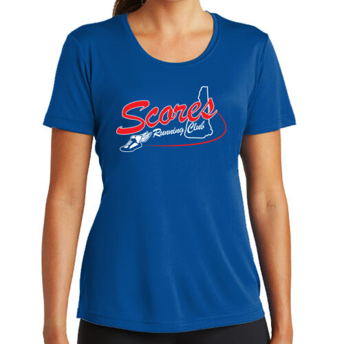 Ladies' Performance T-Shirt (Blue/Grey) Thumbnail